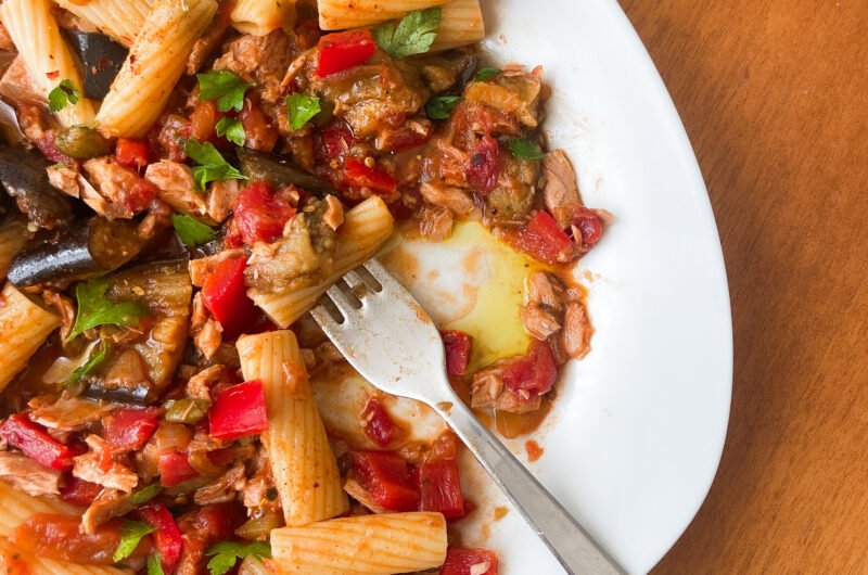 Caponata Pasta with Tuna